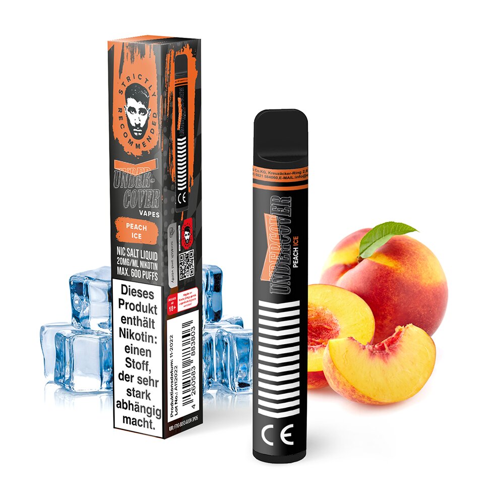 Undercover Vapes Peach Ice 20mg