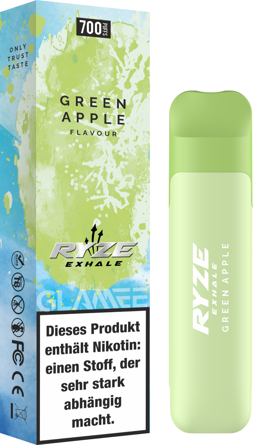 Ryze Exhale - Green Apple 20mg