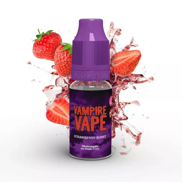 Vampire Vape Liquid - Strawberry Burst - 10ml/12mg