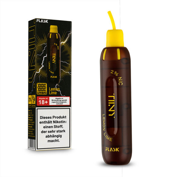 Flask TIINY E-Zigarette Vape by Sinan G - Lemon Lime